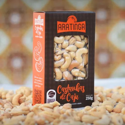 Castanha de Caju Assada e Salgadas - Embalagem de 250g