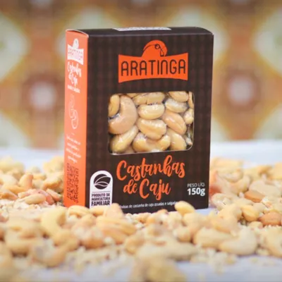 Castanha de caju assada e salgada - Embalagem de 150g