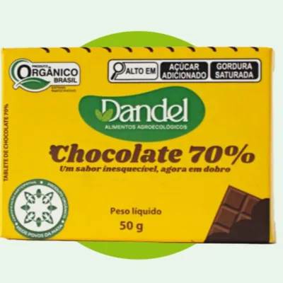Chocolate 70% (caixa de 50g)