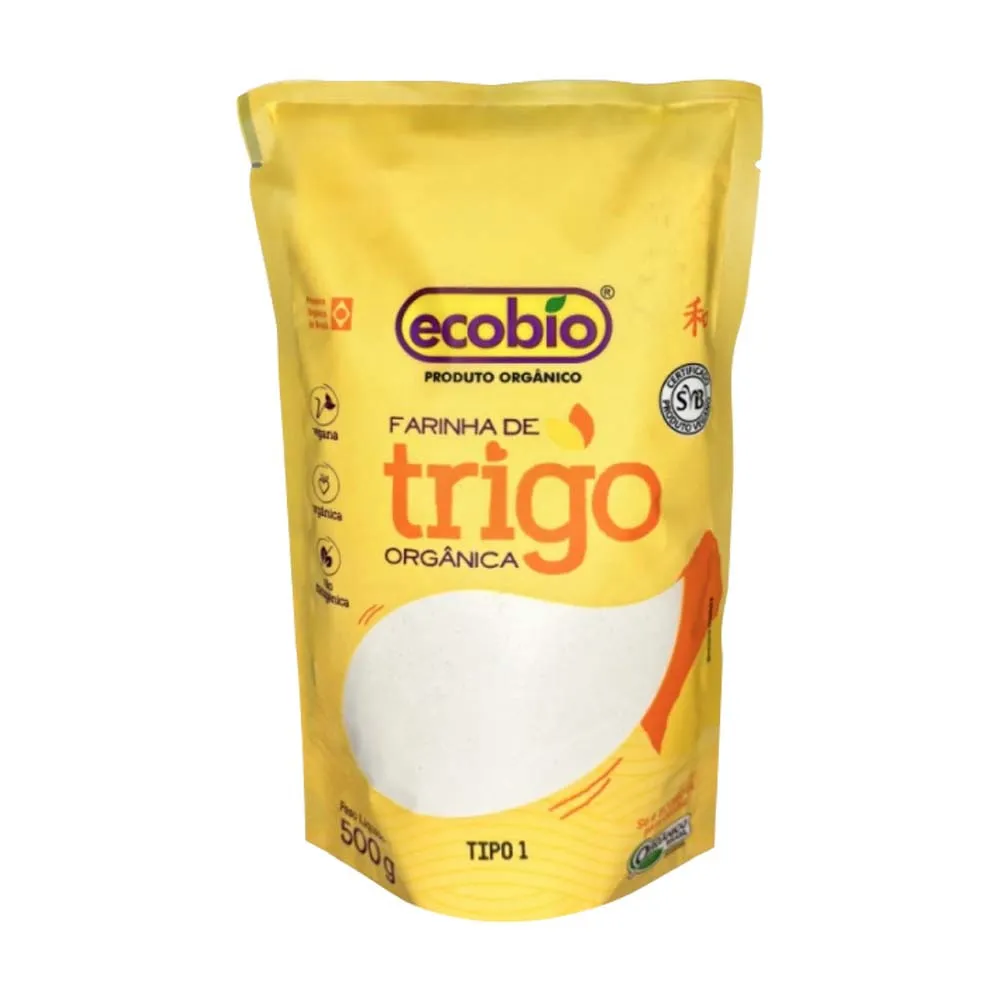 FARINHA DE TRIGO BRANCA ORGÂNICA ECOBIO 500G